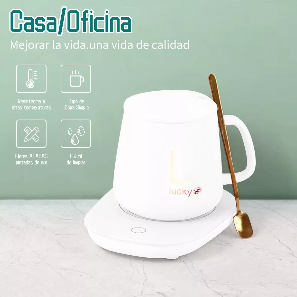 Taza con Calentador Eléctrico 55°C