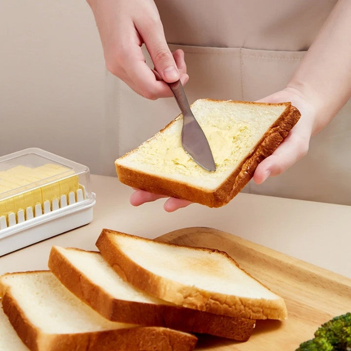 Mantequillera De Mesa Con Tapa Y Ranuras Porcionadoras