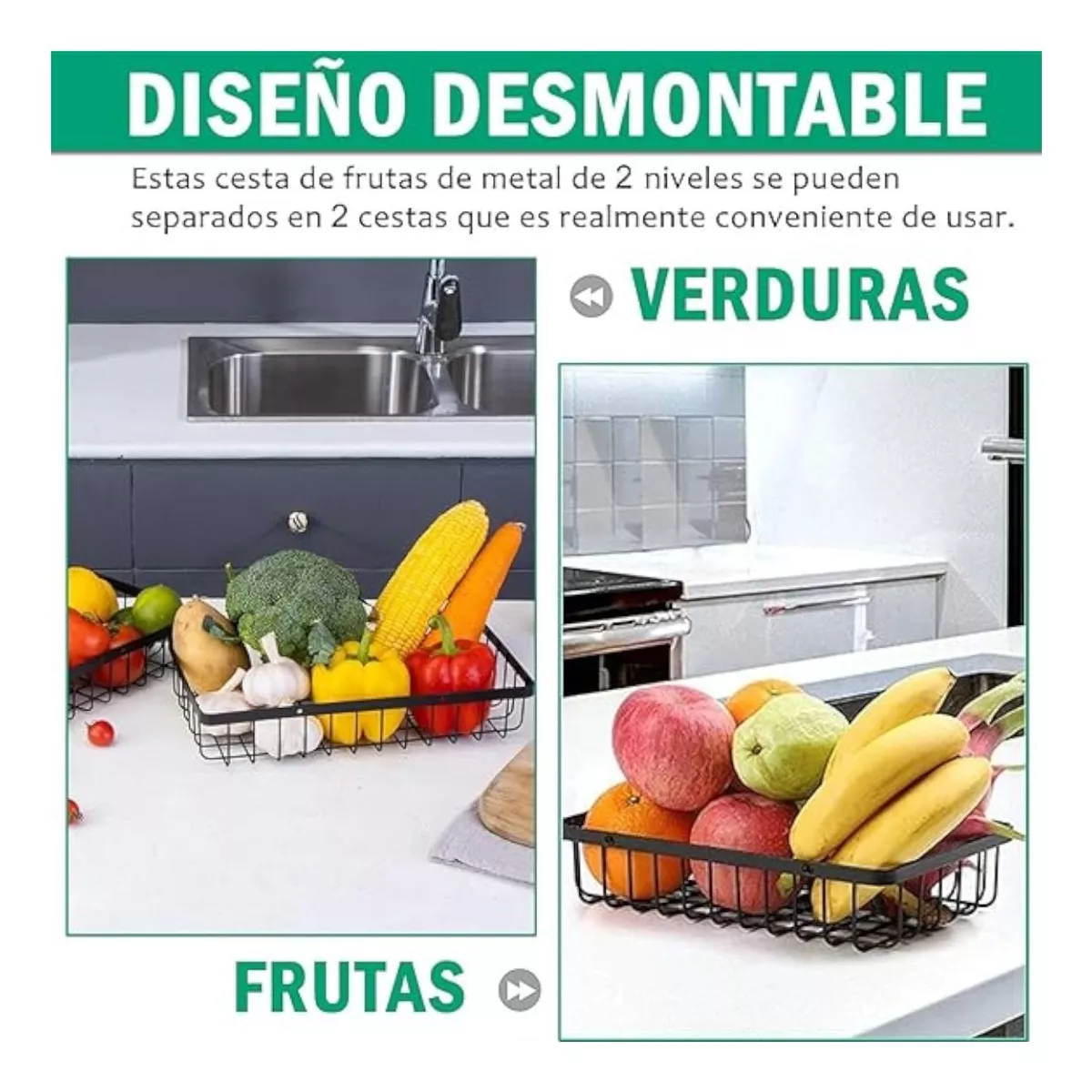 CESTA DE FRUTA 2 NIVELES