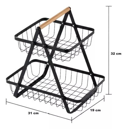 CESTA DE FRUTA 2 NIVELES